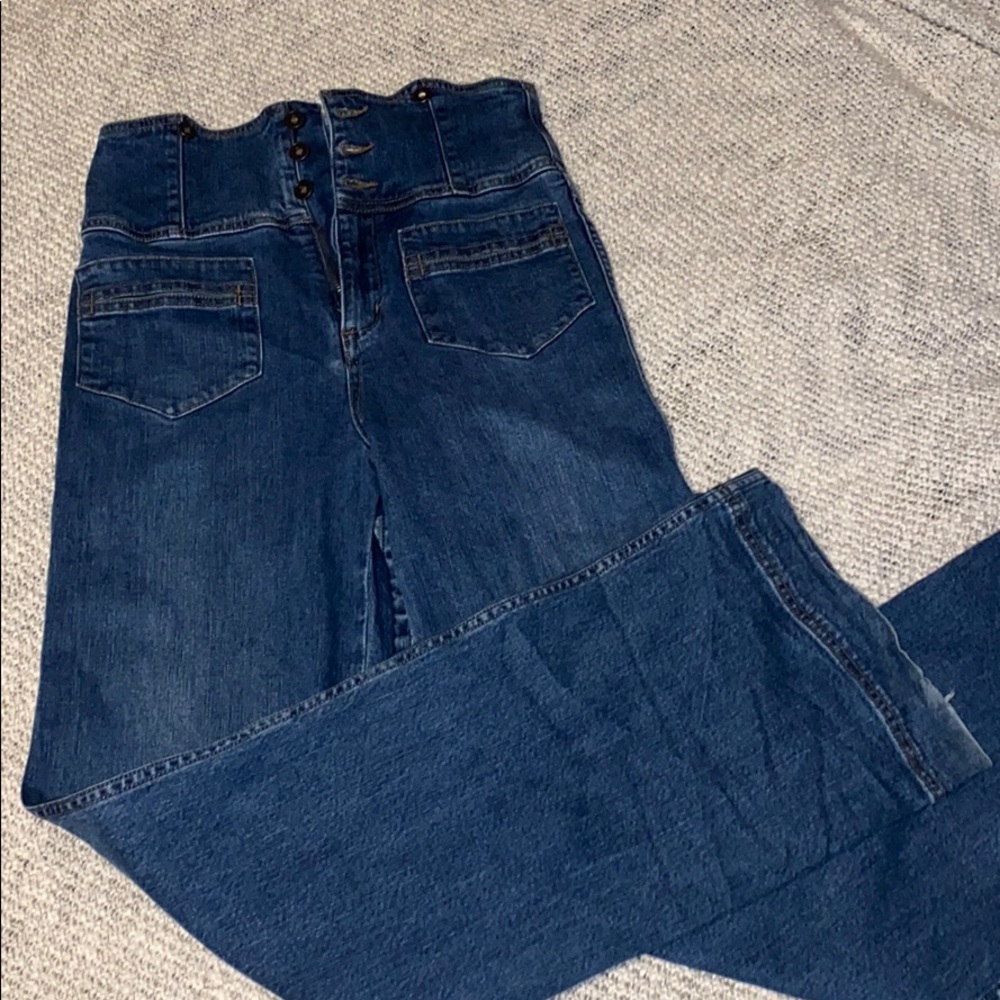 💙 Free People Penrose Overalls 28 - Picture 3 of 7